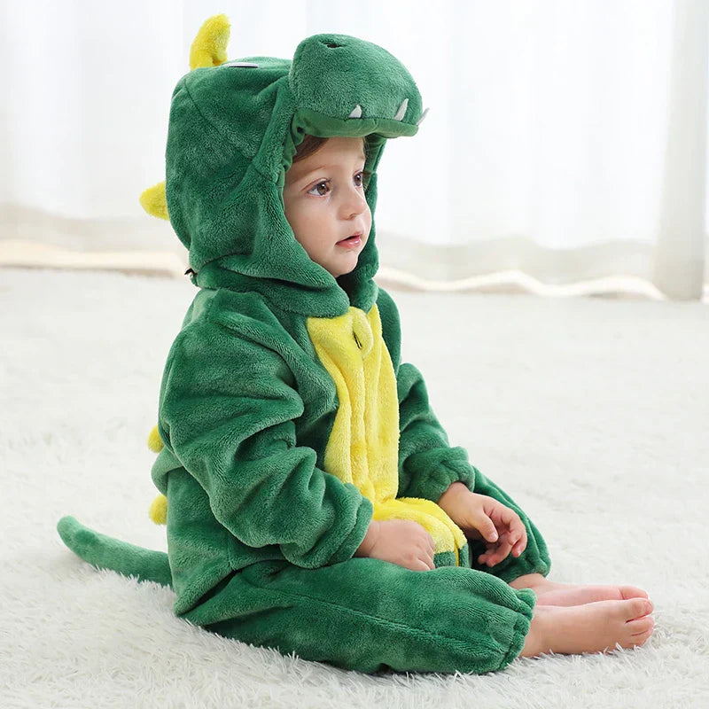Baby Romper | Fleece Overall | Animal Onesie