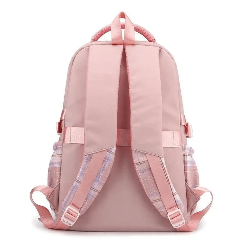 Spacious School Backpack with Stitch Design