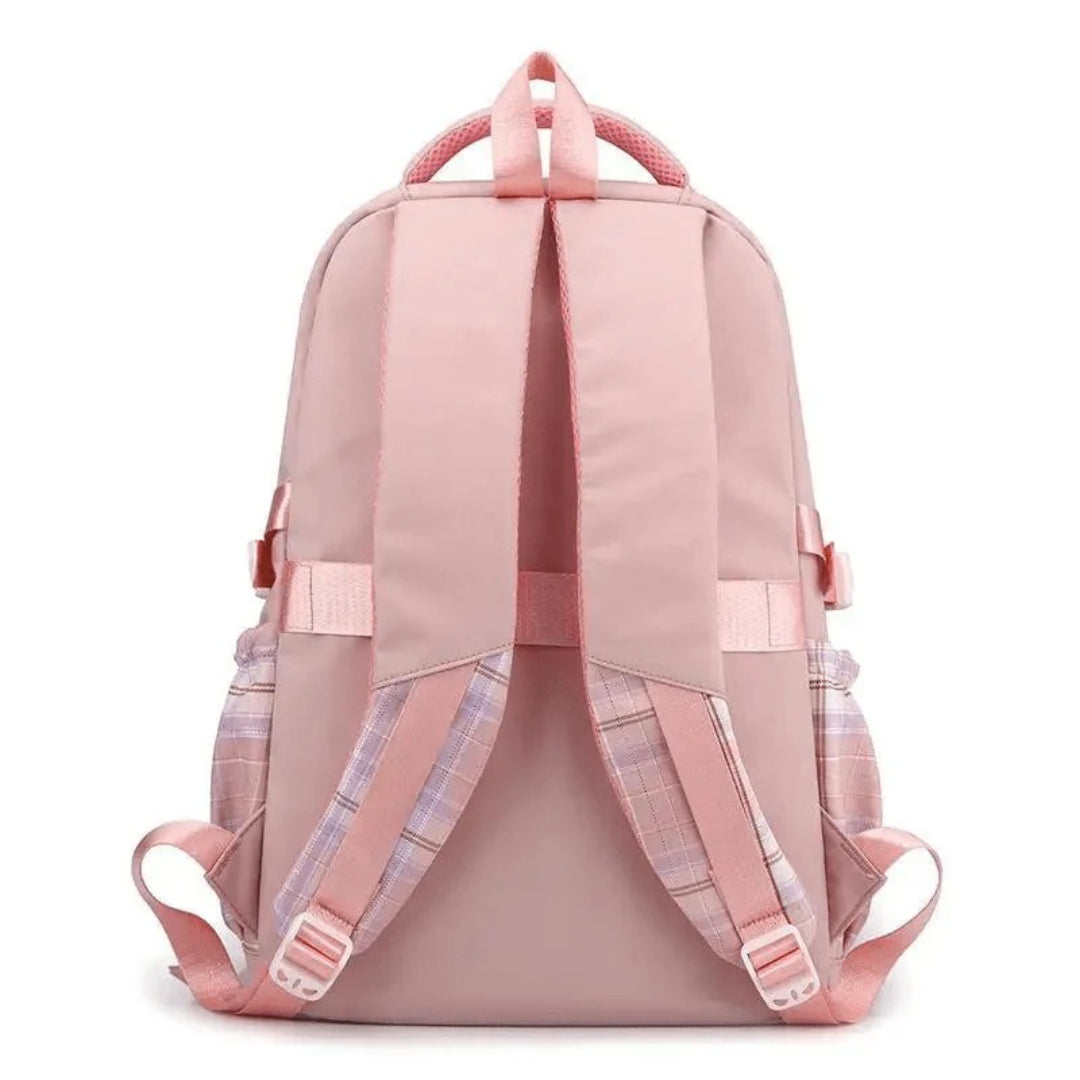 Spacious School Backpack with Stitch Design