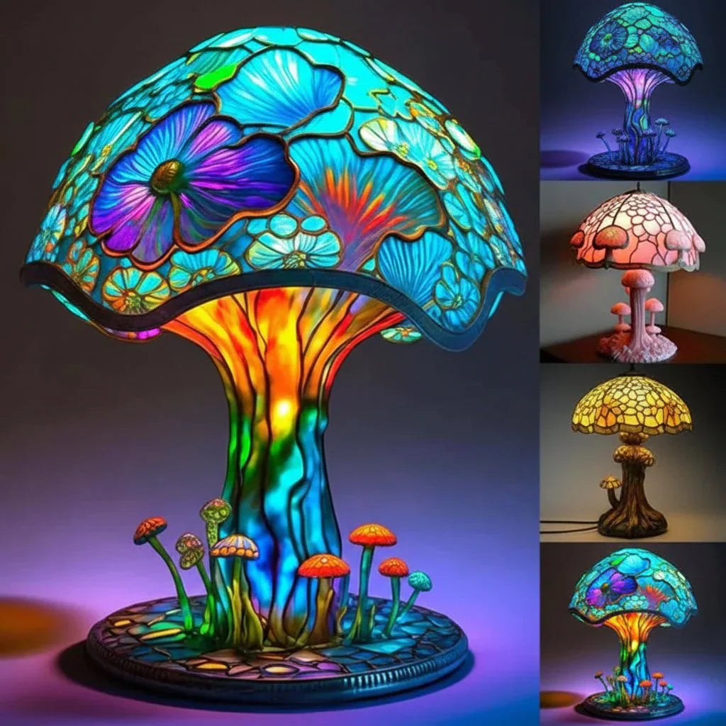 Mosaic Lamp for Soft Illumination & Relaxation