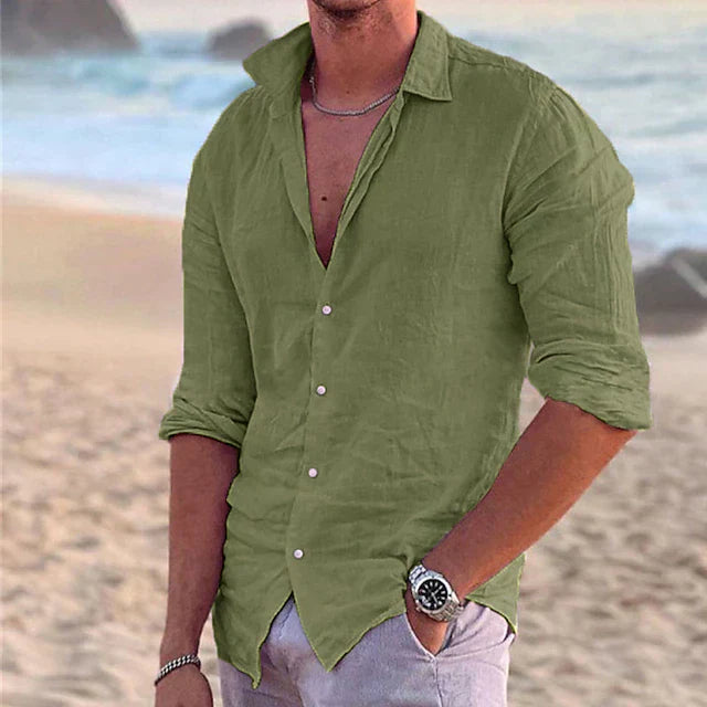 Men's Casual Summer Shirt | Long Sleeve