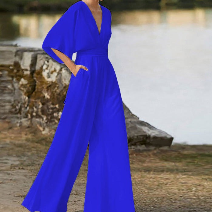 Women's Elegant Jumpsuit | V-Neck