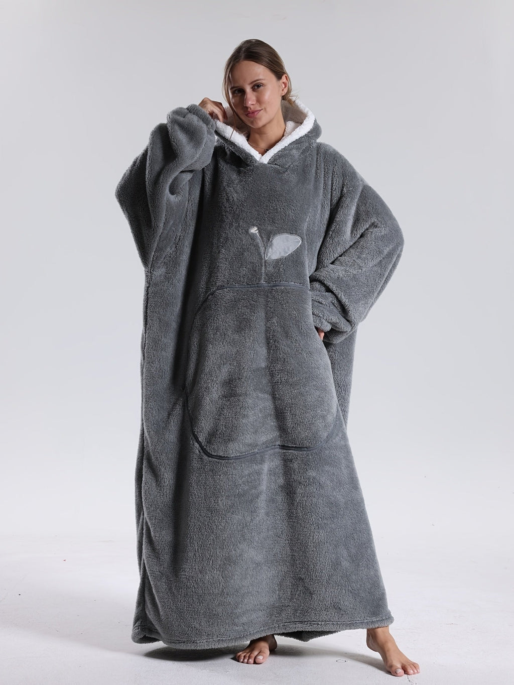 Cozy Hoodie Blanket | Sleeved Blanket | Wearable Hoodie Blanket
