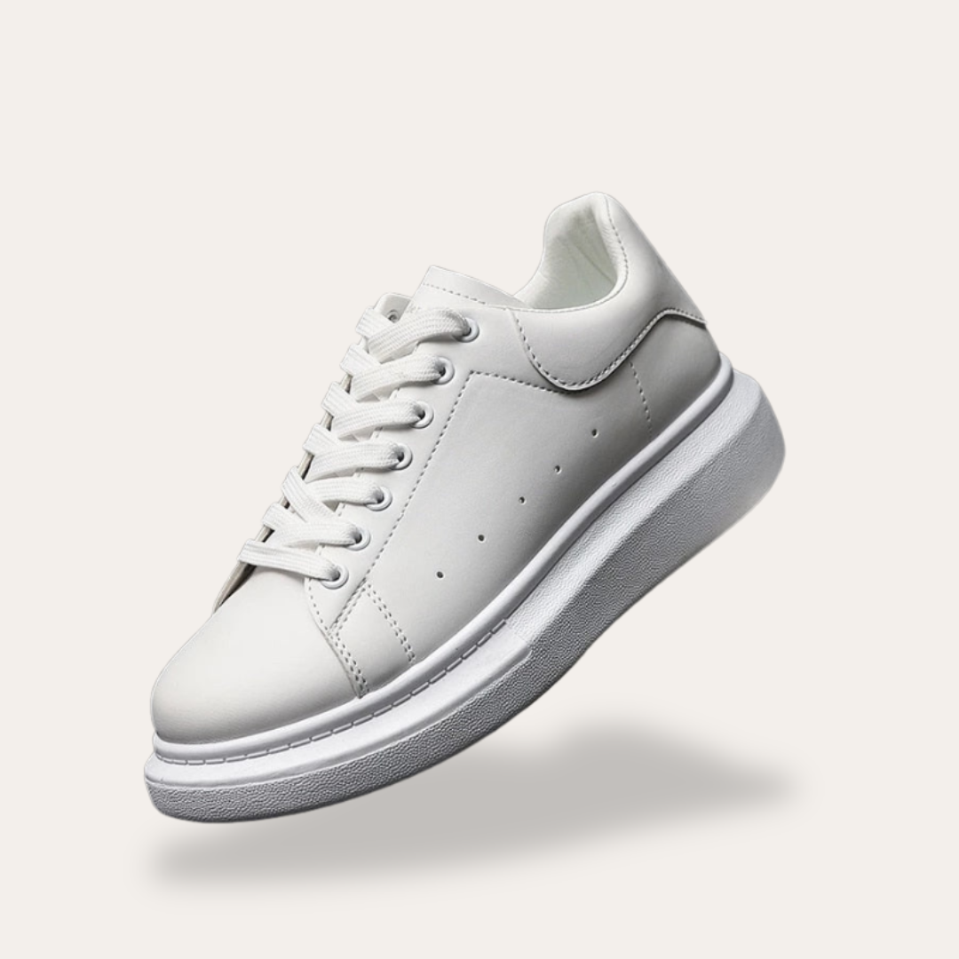 Men's Thick Sole Trainers | White