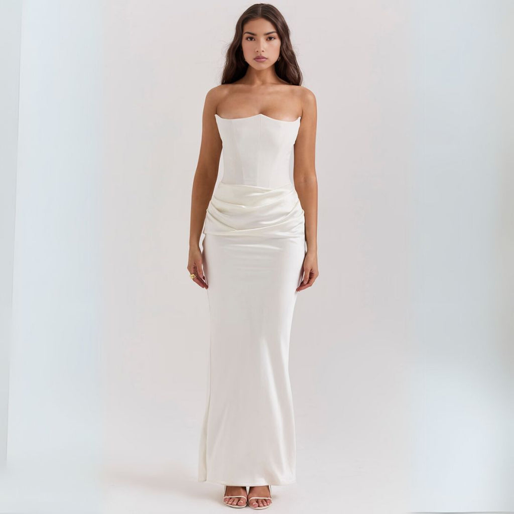 Party Strapless Dress | Maxi