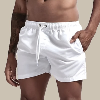 Men's Summer Swim Shorts | with Drawstring and Side Pockets
