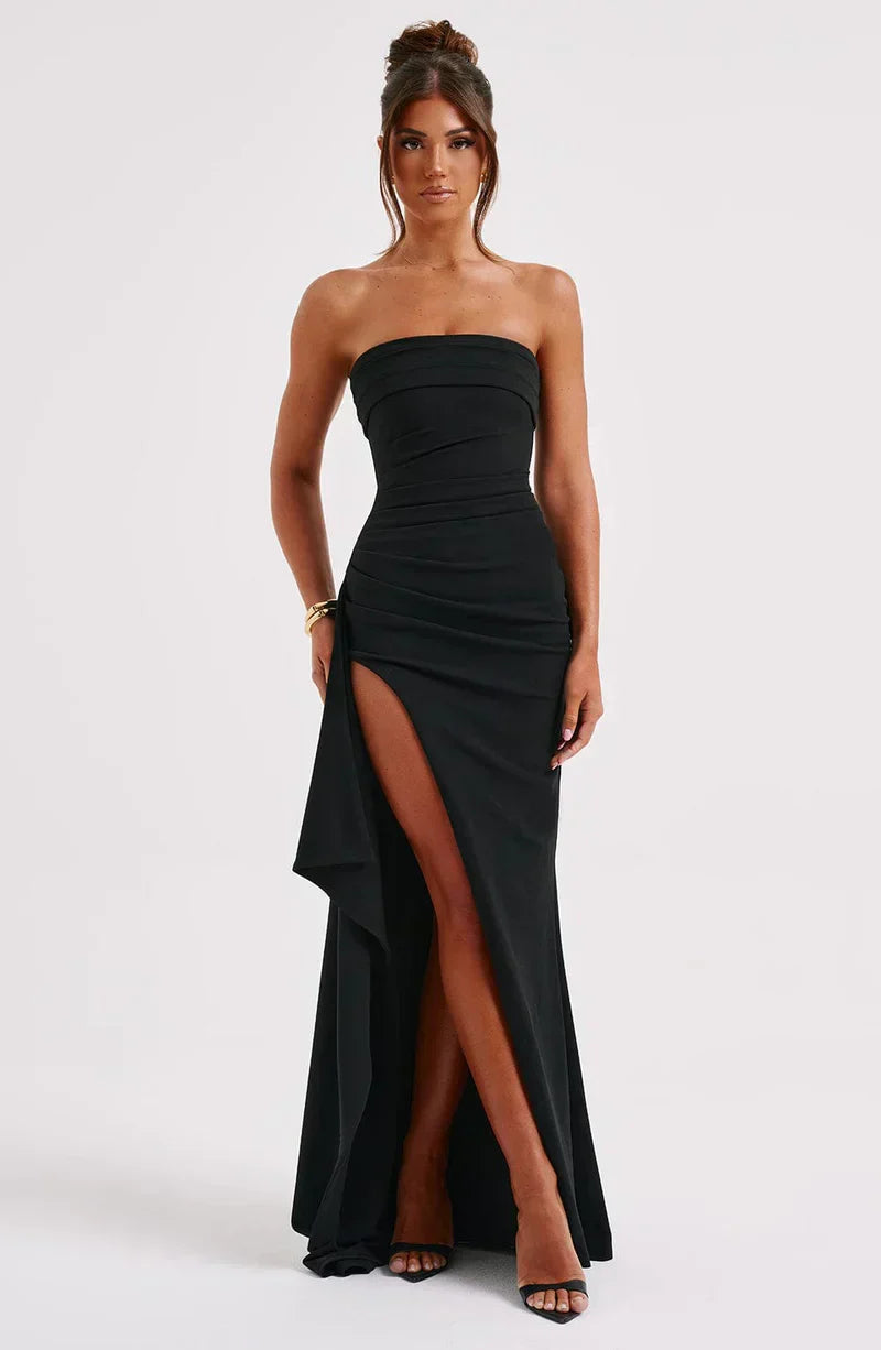 Party Tube Top Dress | Maxi